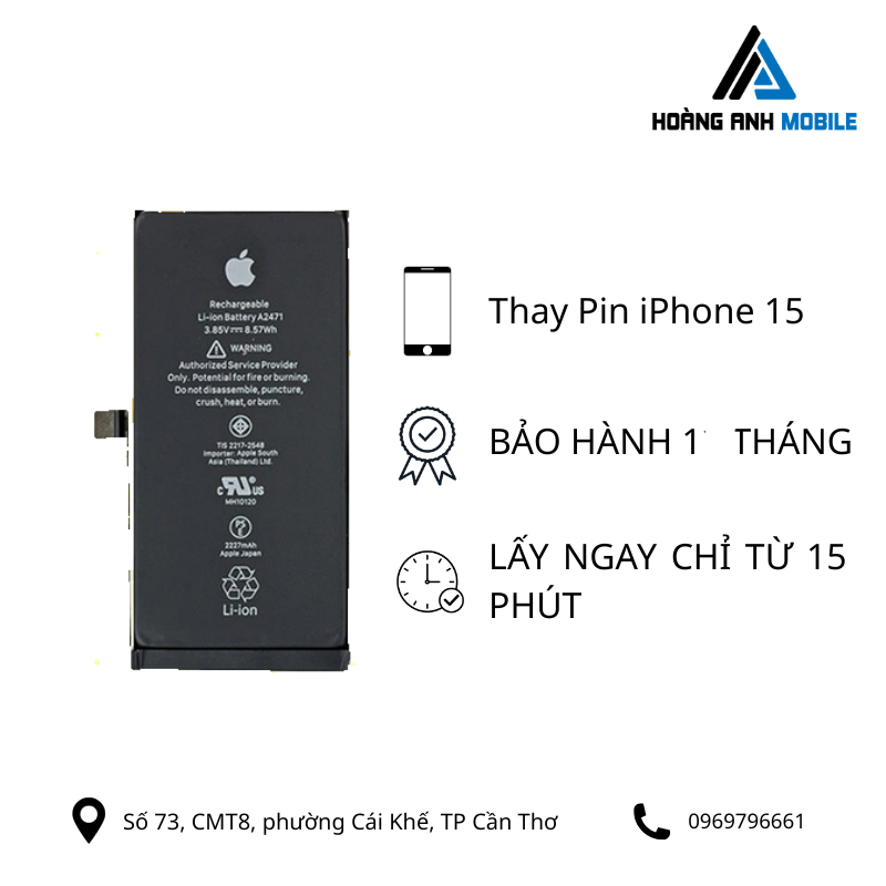 Thay Pin iPhone 15