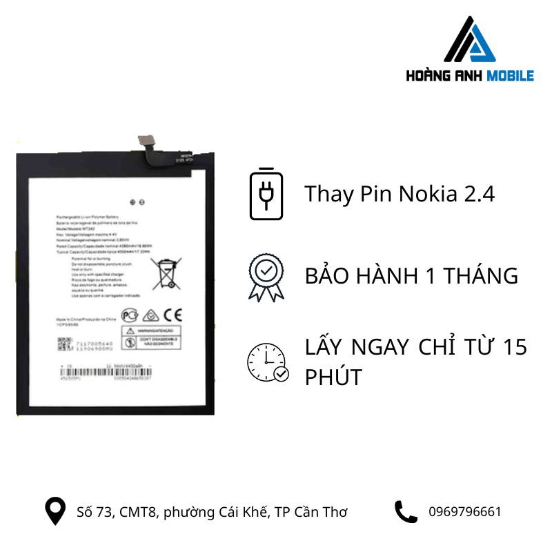 Thay Pin Nokia 2.4