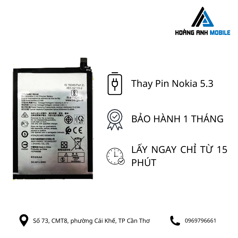 Thay Pin Nokia 5.3