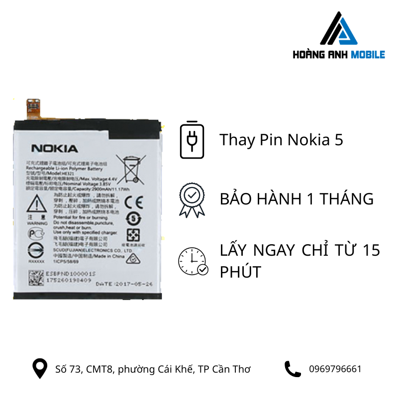 Thay Pin Nokia 5