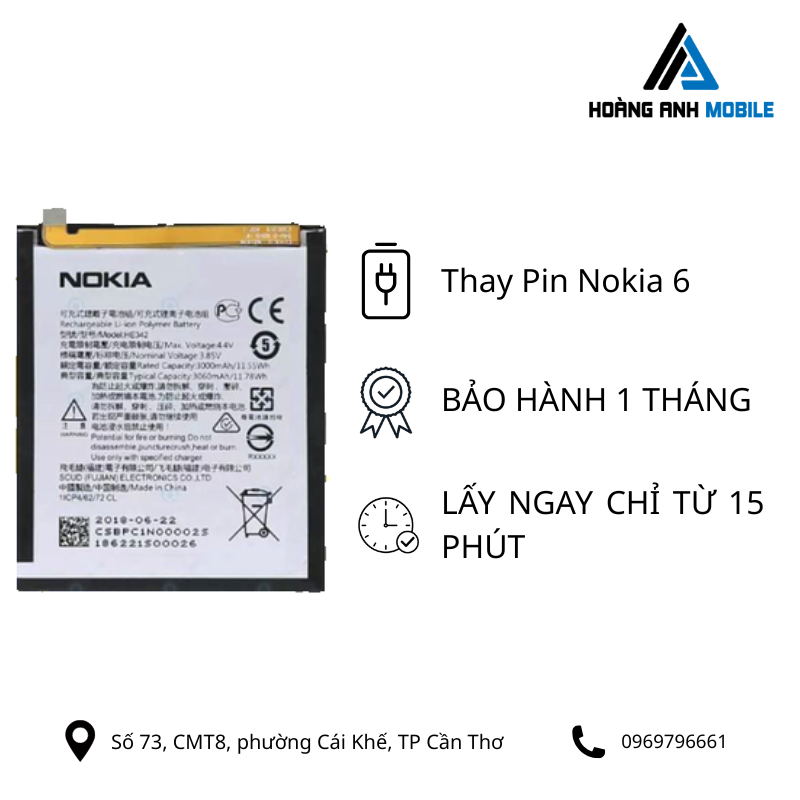 Thay Pin Nokia 6