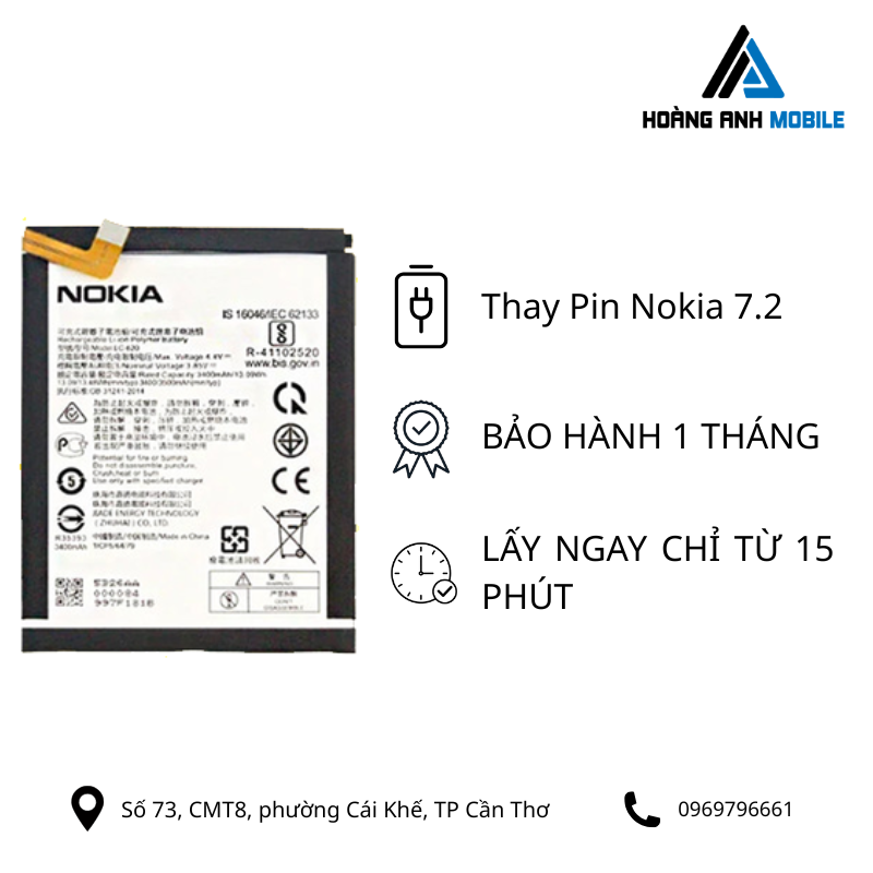 Thay Pin Nokia 7.2