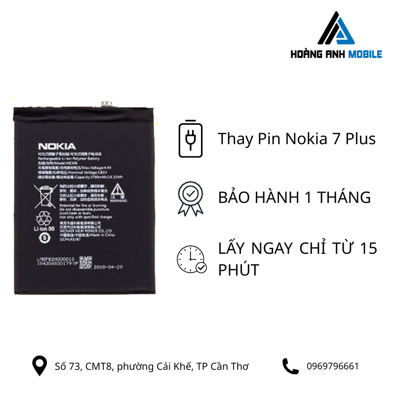 Thay Pin Nokia 7 Plus