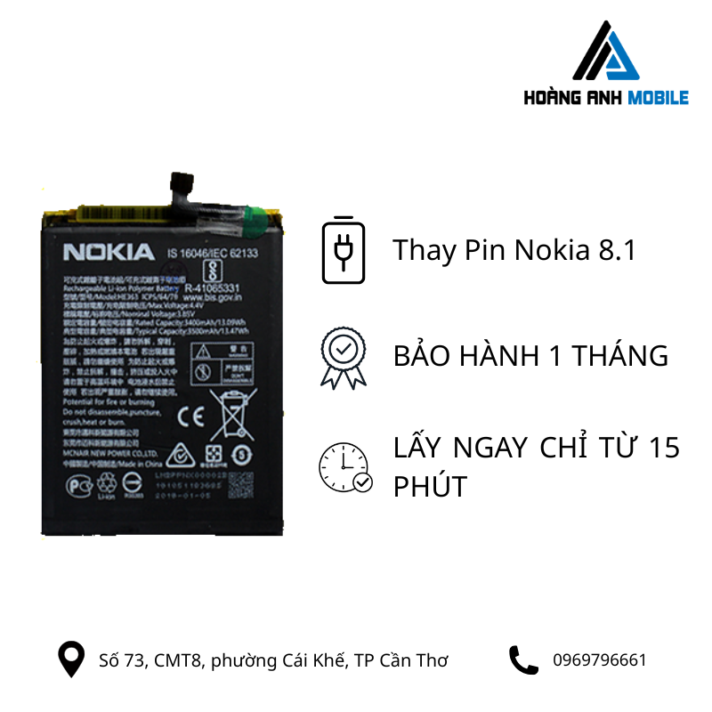 Thay Pin Nokia 8.1