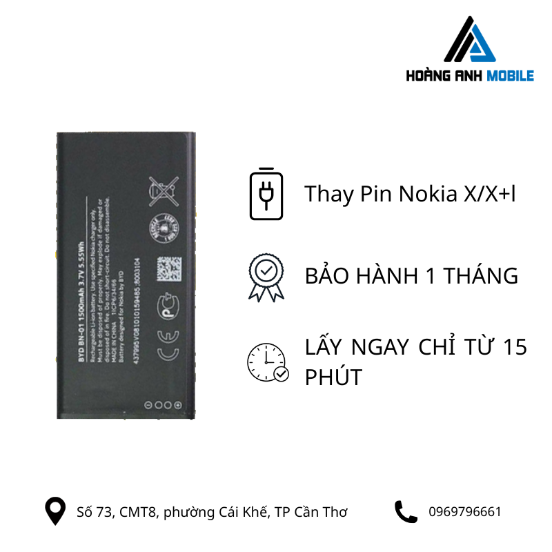 Thay Pin Nokia X/X+