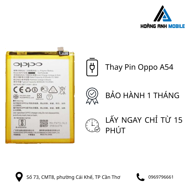 Thay Pin Oppo A54