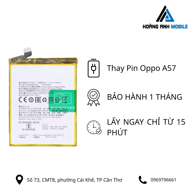 Thay Pin Oppo A57