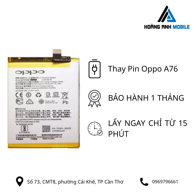 Thay Pin Oppo A76