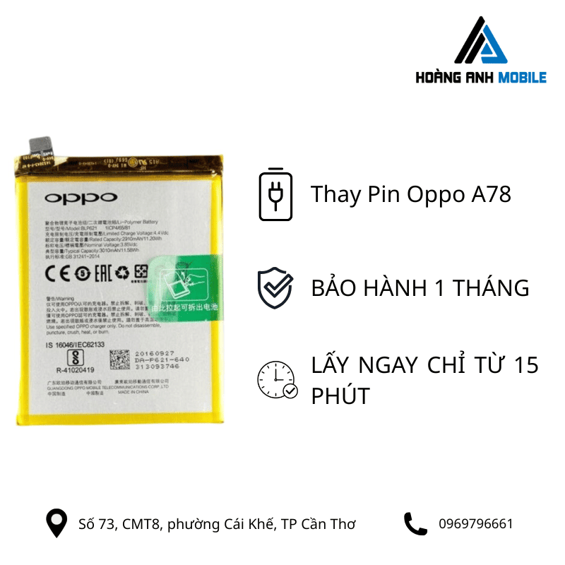 Thay Pin Oppo A78