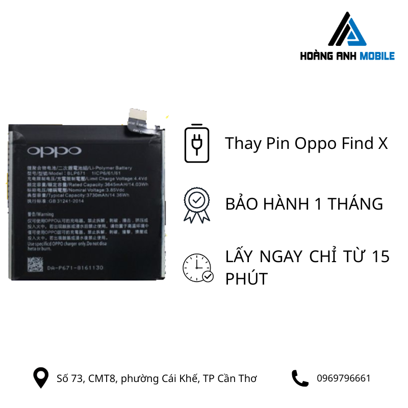 Thay Pin Oppo Find X