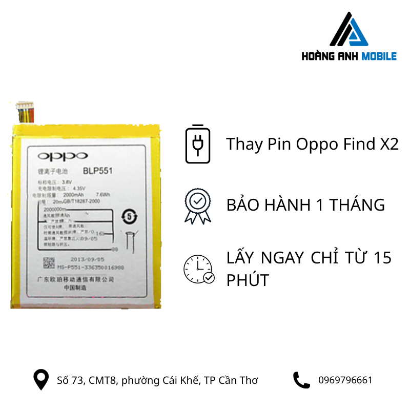 Thay Pin Oppo Find X2