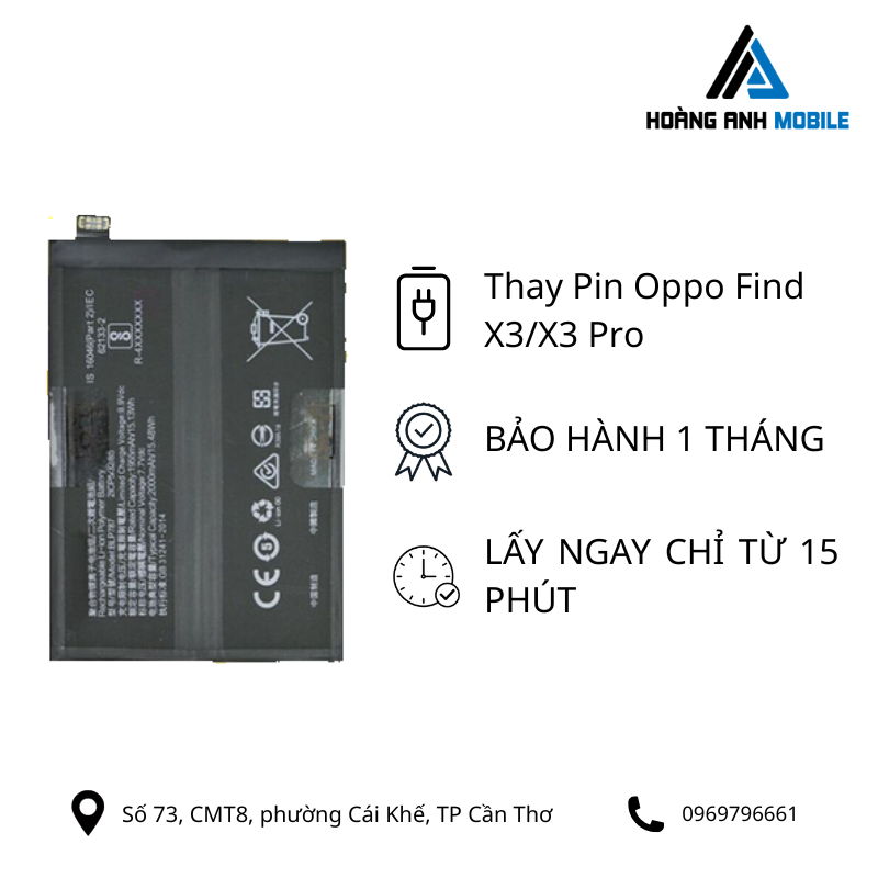 Thay pin Oppo Find X3/X3Pro