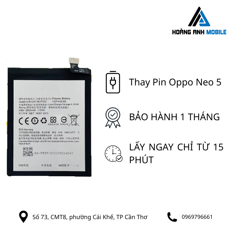 Thay Pin Oppo Neo 5
