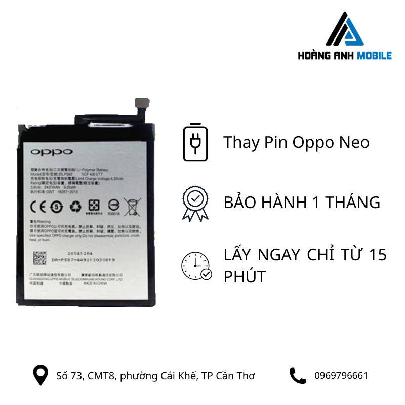 Thay Pin Oppo Neo