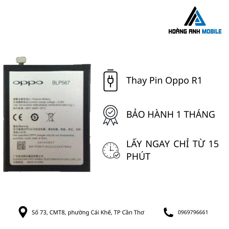 Thay Pin Oppo R1