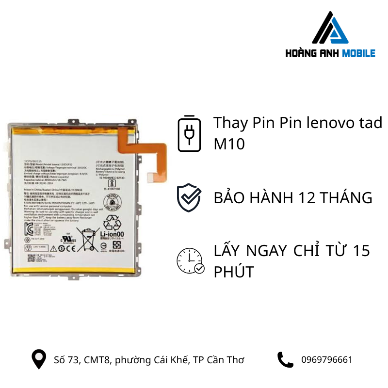 Thay Pin lenovo tad M10