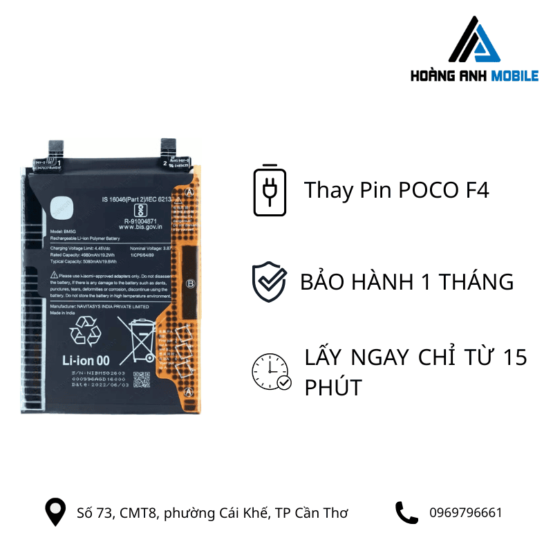 Thay Pin POCO F4
