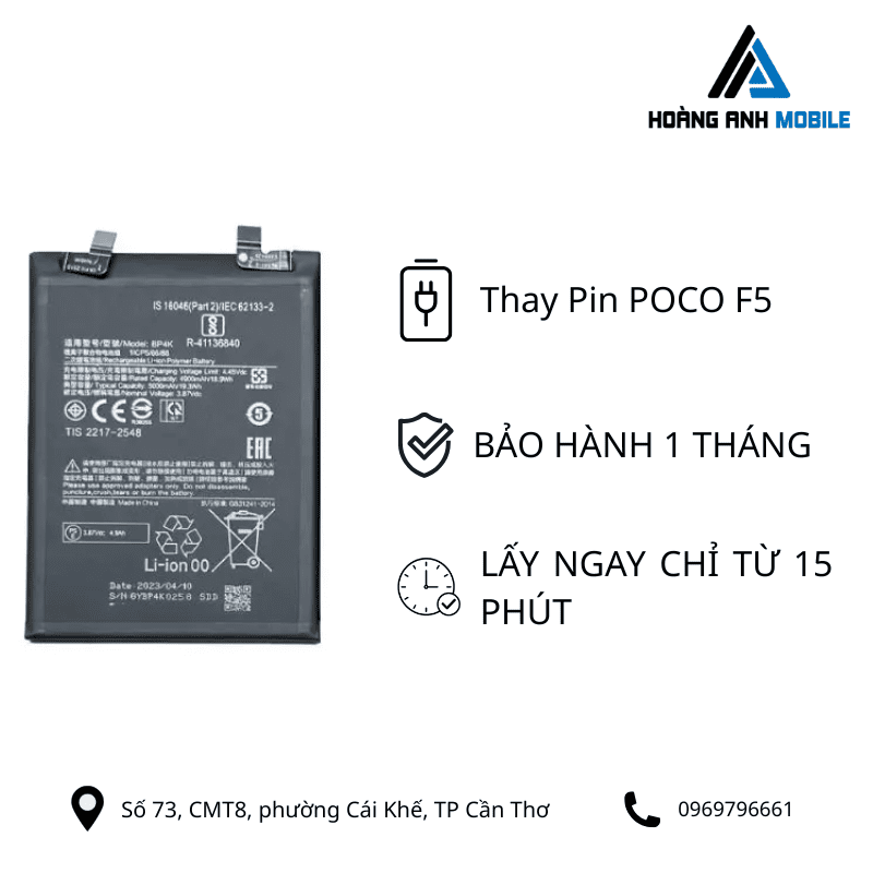 Thay Pin POCO F5