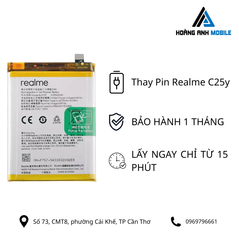 Thay Pin Realme C25y