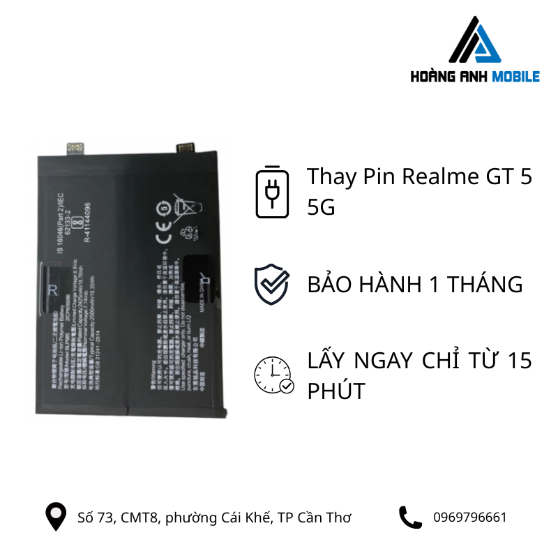 Thay Pin Realme GT 5 5G