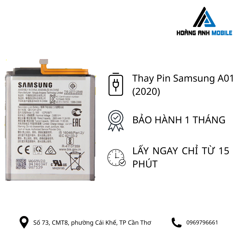 Thay Pin Samsung A01 (2020)