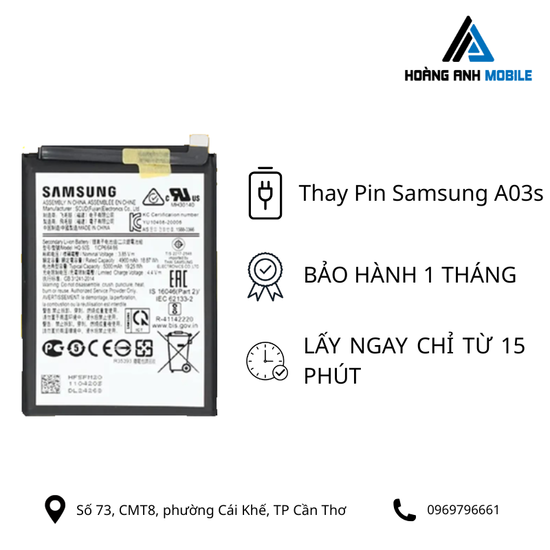 Thay Pin Samsung A03s