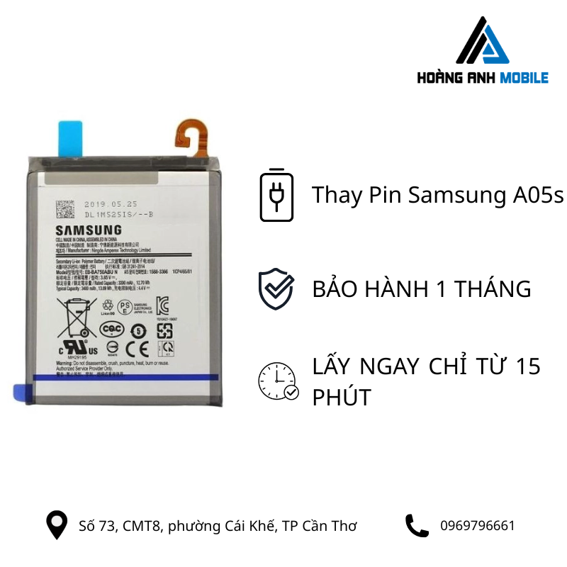Thay Pin Samsung A05s