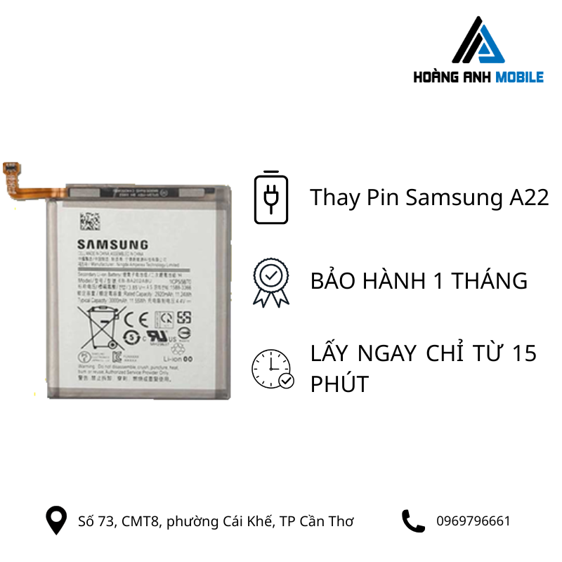 Thay Pin Samsung A22