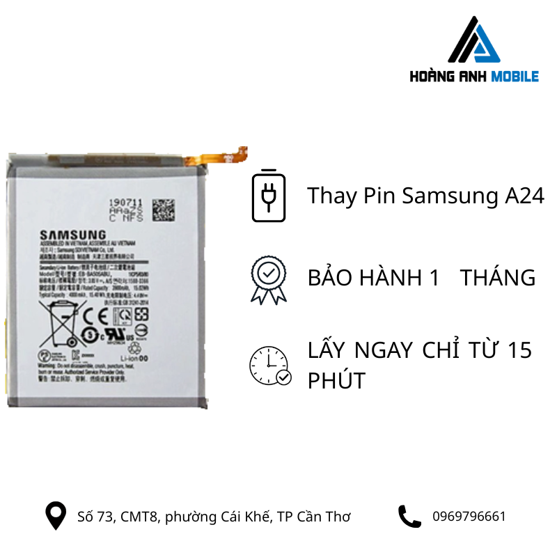 Thay pin Samsung A24