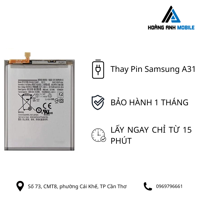 Thay Pin Samsung A31