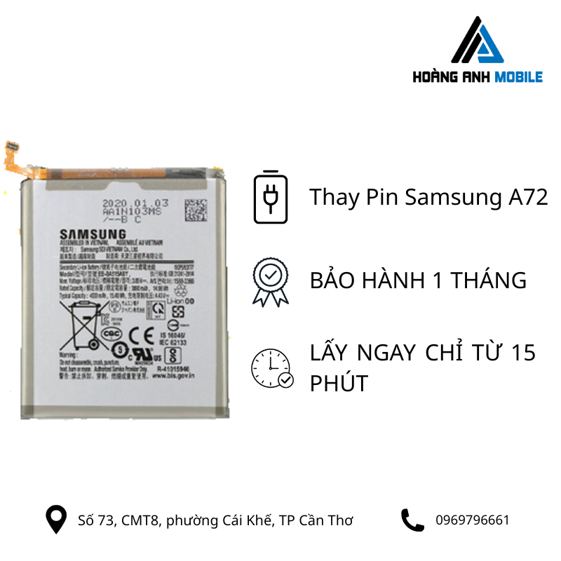 Thay Pin Samsung A72