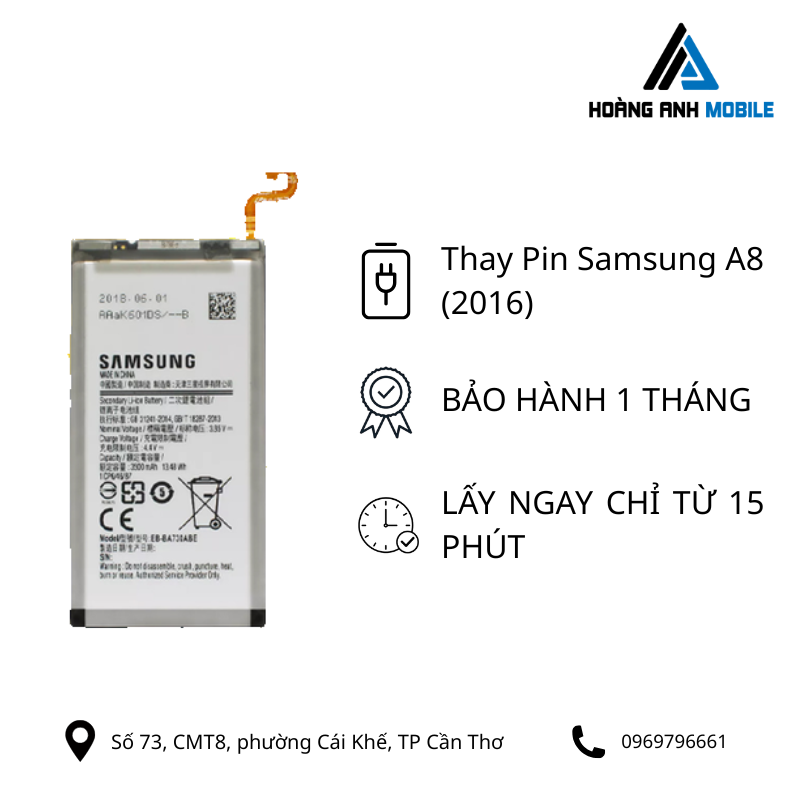 Thay Pin Samsung A8 (2016)