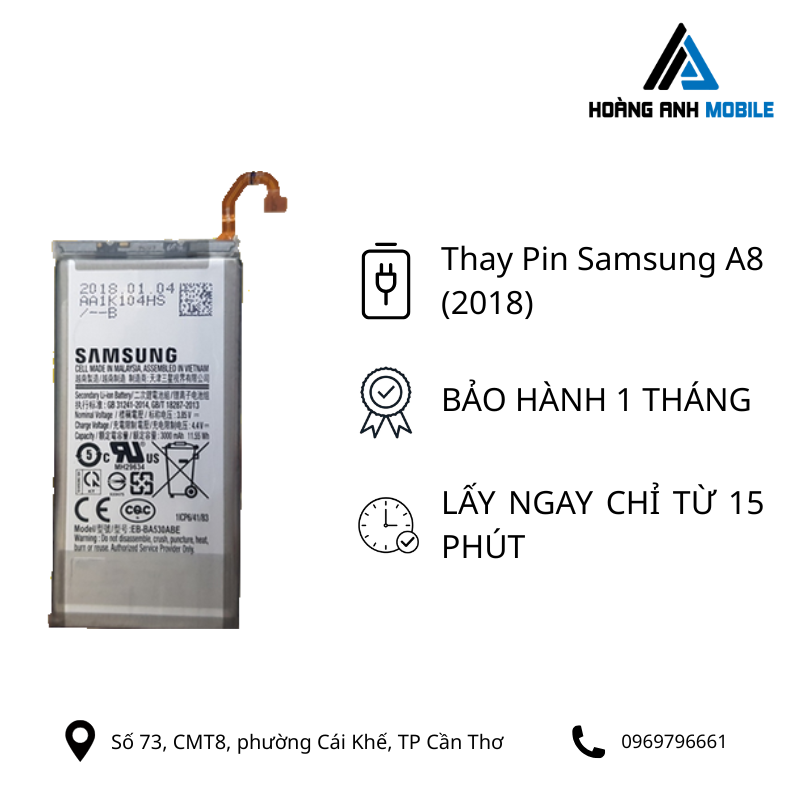 Thay Pin Samsung A8 (2018)