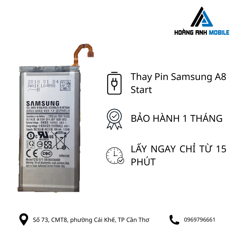 Thay Pin Samsung A8 Star