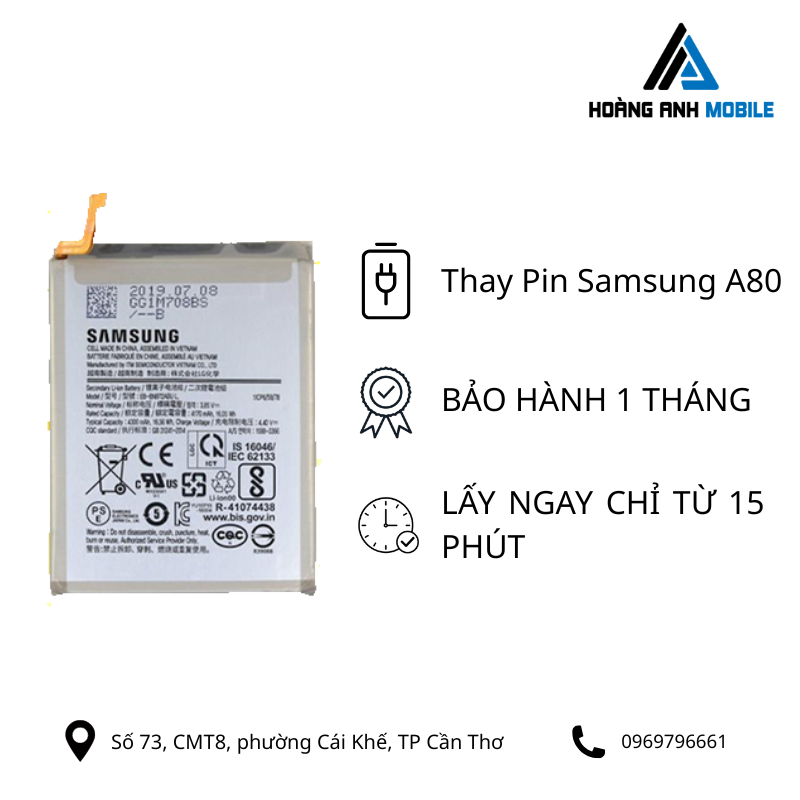 Thay Pin Samsung A80