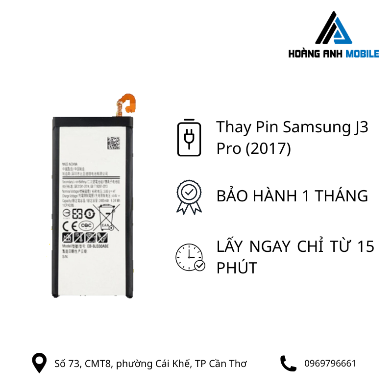 Thay Pin Samsung J3 Pro (2017)
