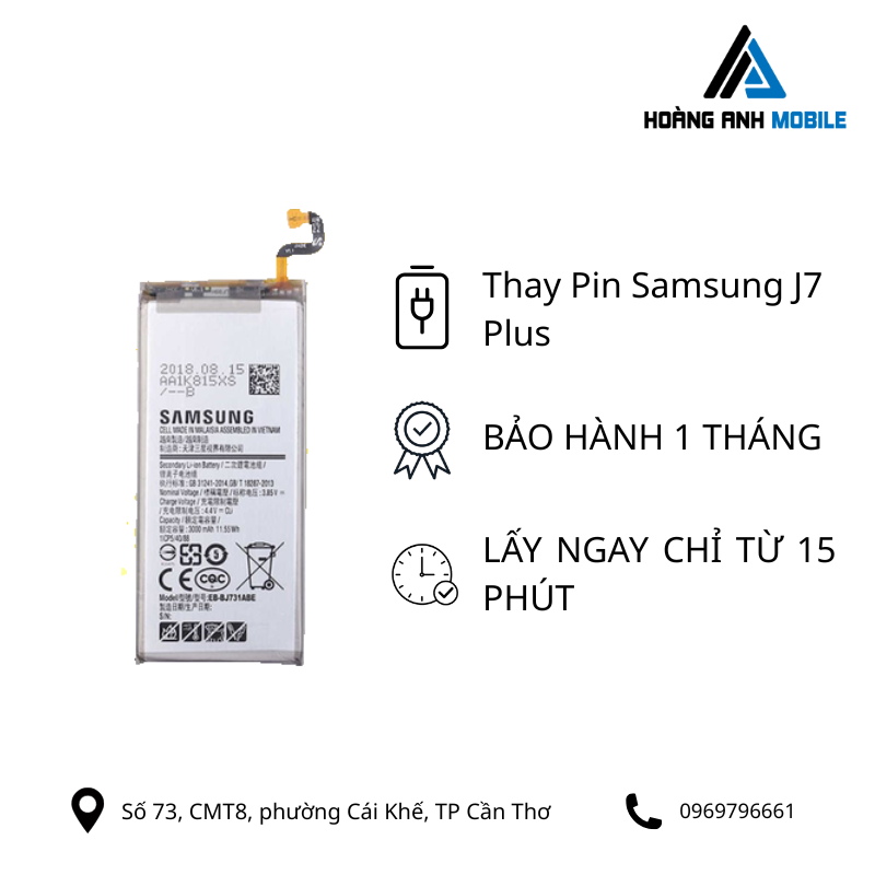 Thay Pin Samsung J7 PLus