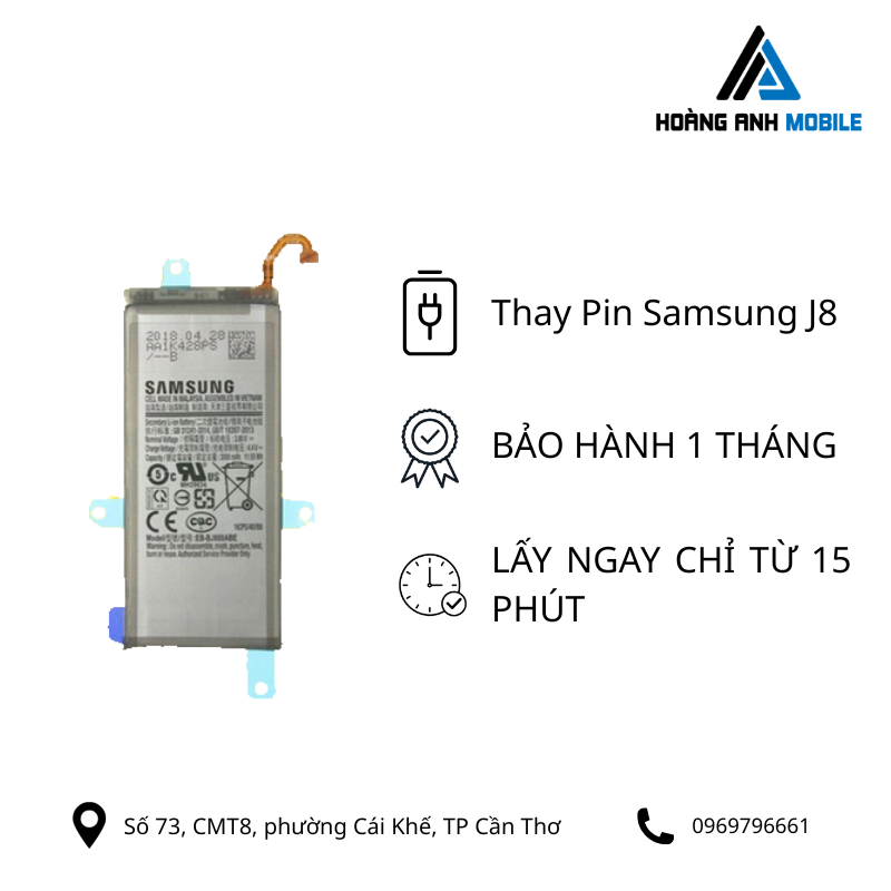 Thay Pin Samsung J8