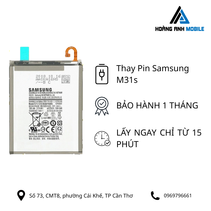 Thay Pin Samsung M31s