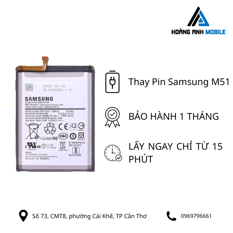 Thay Pin Samsung M51
