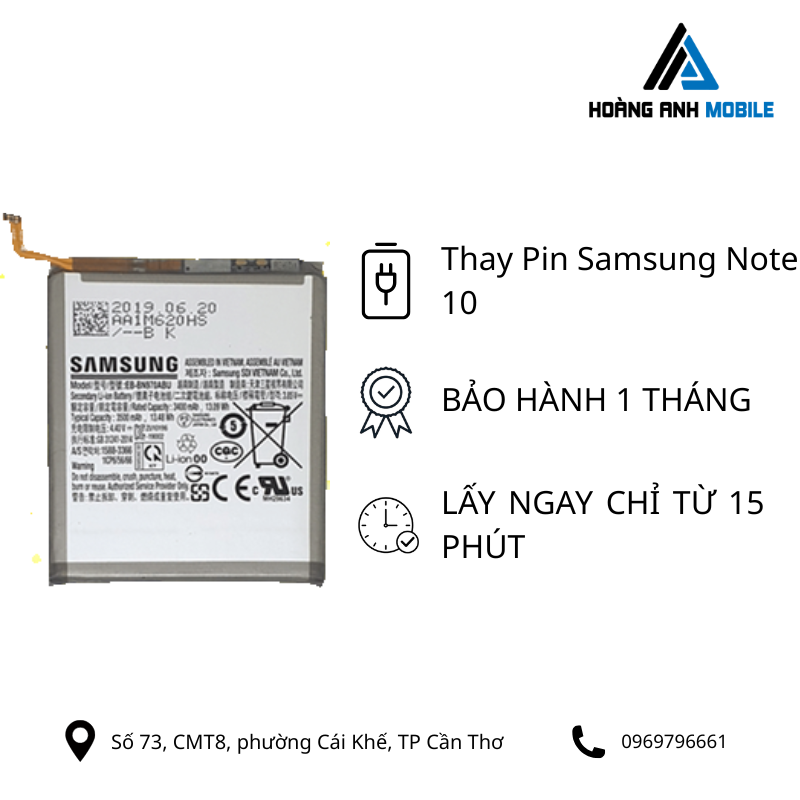 Thay Pin Samsung Note 10