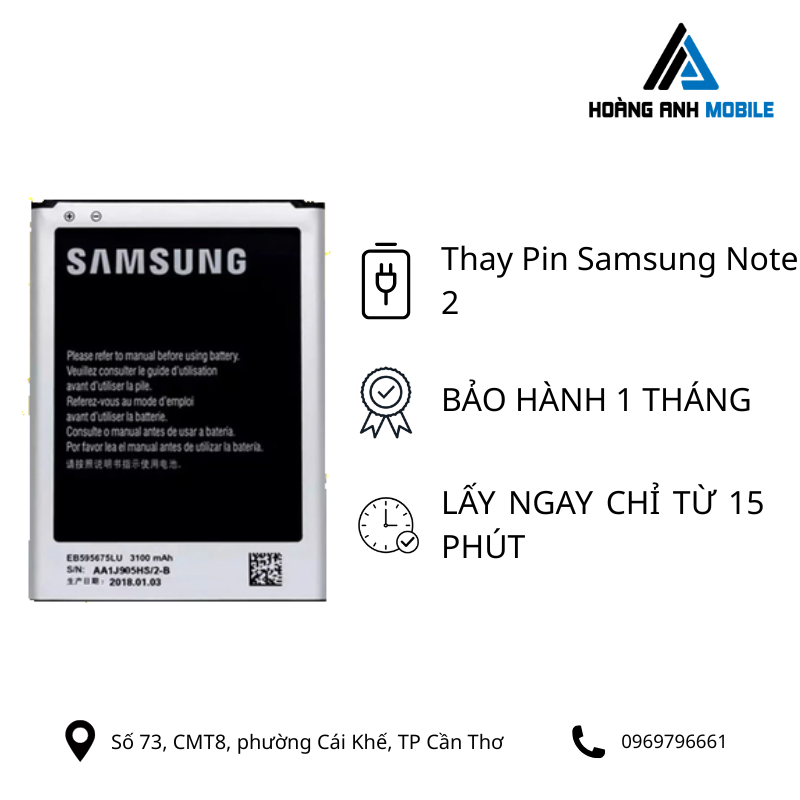 Thay Pin Samsung Note 2