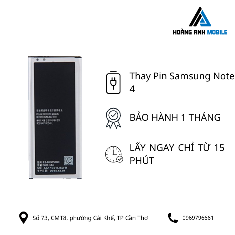 Thay Pin Samsung Note 4