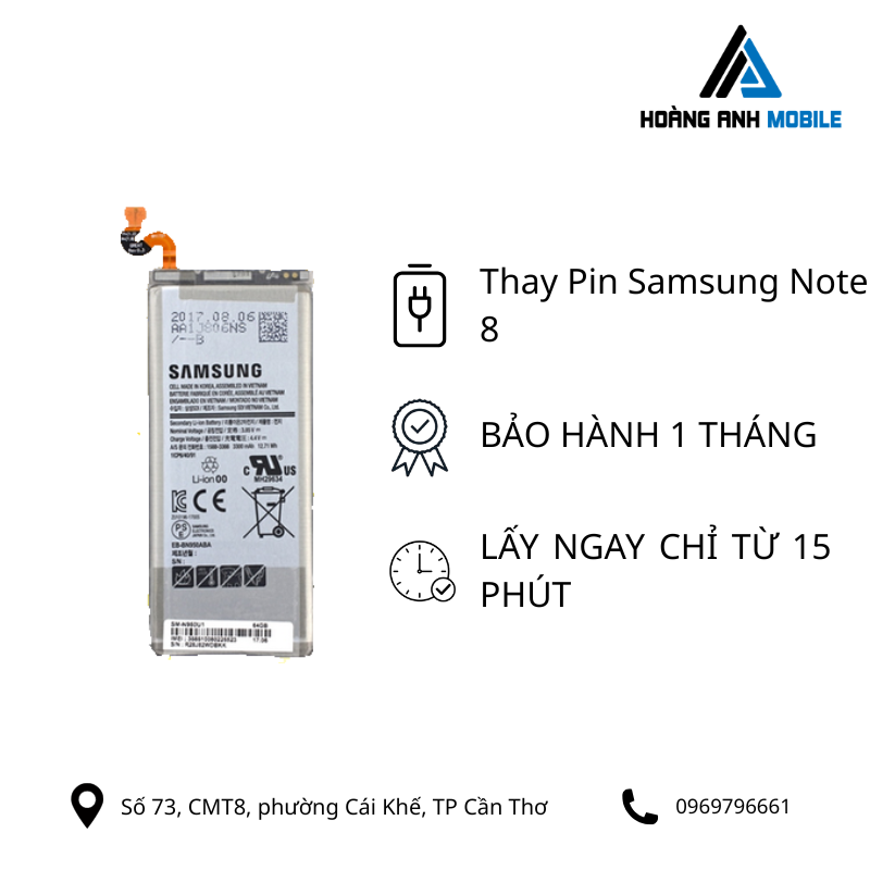 Thay Pin Samsung Note 8