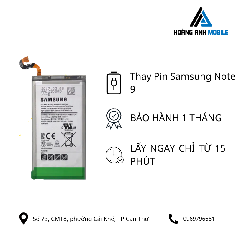 Thay Pin Samsung Note 9