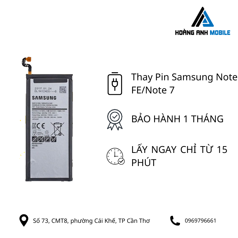 Thay Pin Samsung  Note FE/Note 7