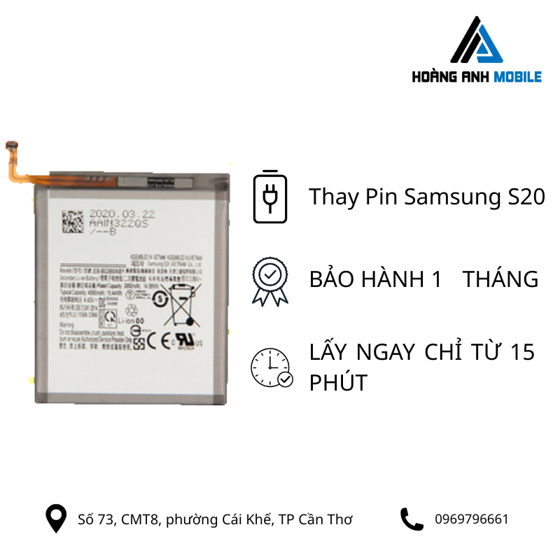 Thay Pin Samsung S20