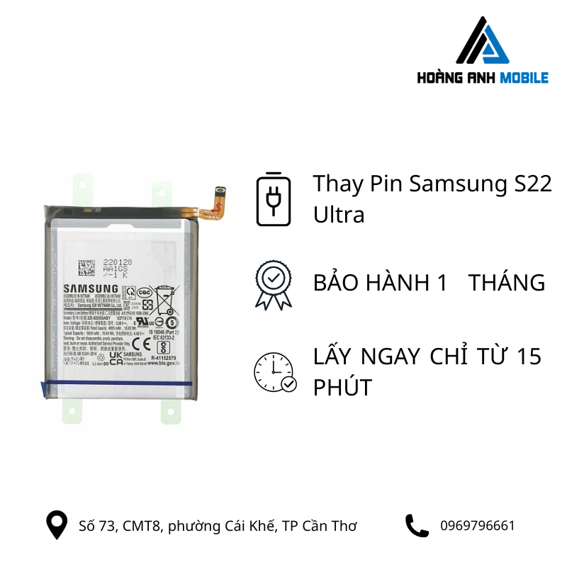 Thay Pin Samsung S22 Ultra