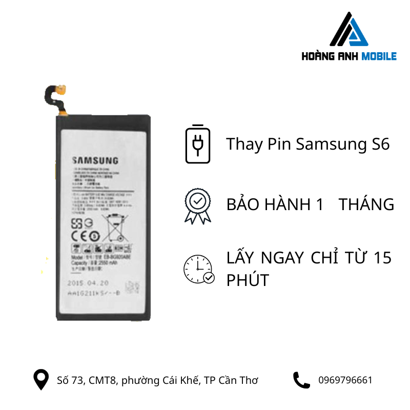 Thay Pin Samsung S6