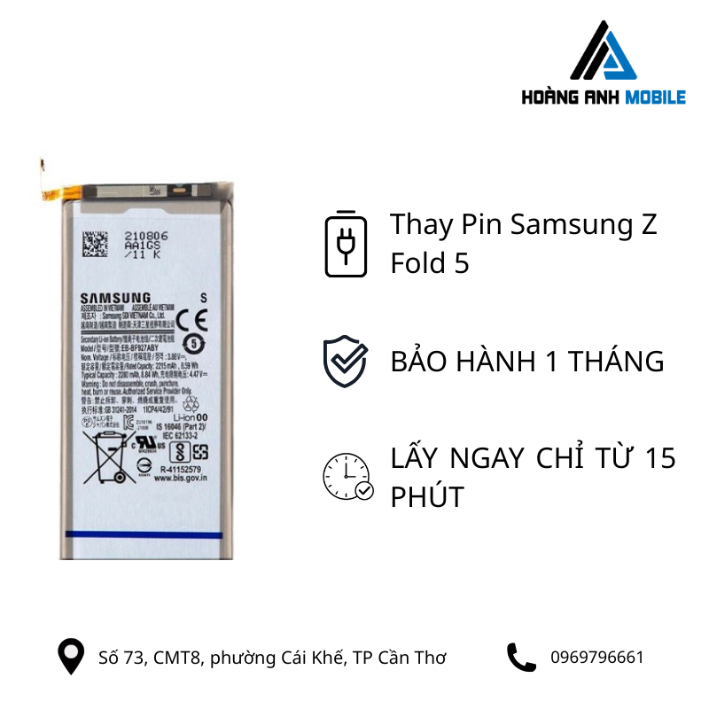Thay Pin Samsung Z Fold 5